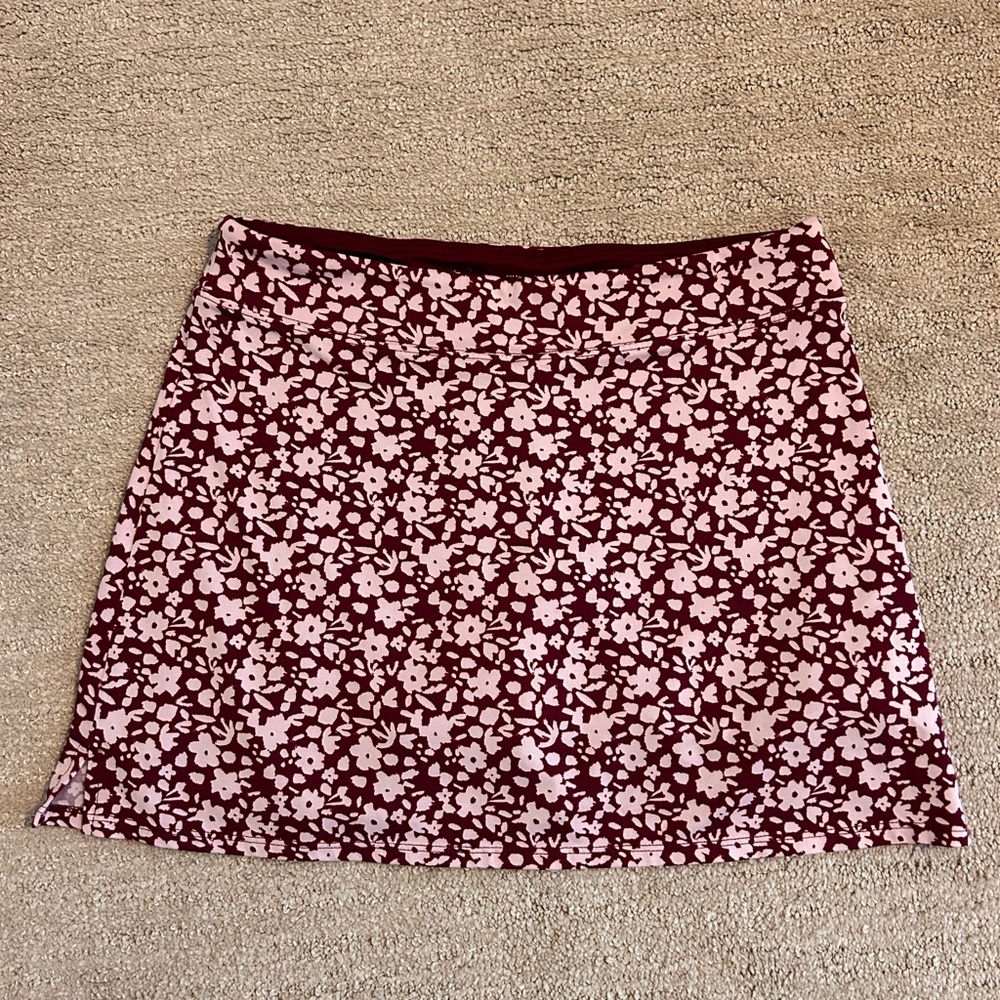 Tranquility by Colorado Clothing Pink and Burgundy Floral Skort